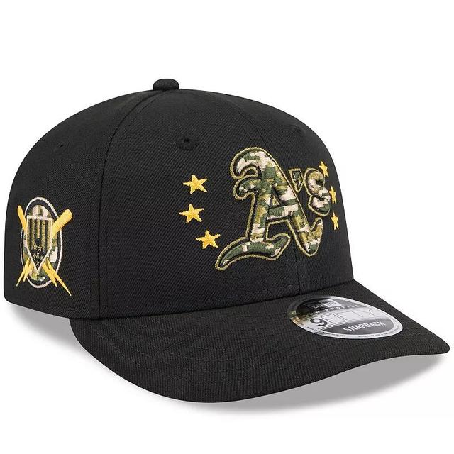 Mens New Era Atlanta Braves 2024 Armed Forces Day Low Profile 9FIFTY Snapback Hat Product Image