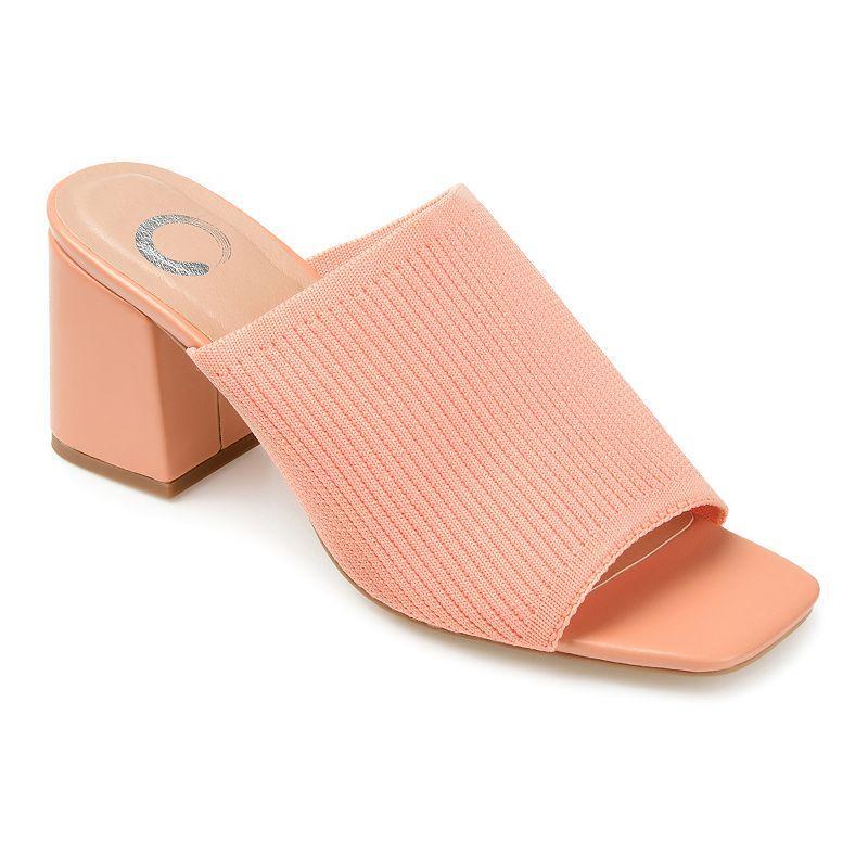 Journee Collection Womens Lorenna Block Heel Slide Sandals Product Image