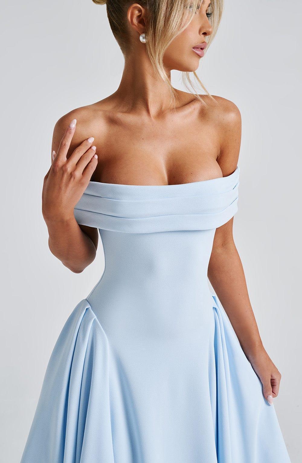 Miranda Midi Dress - Blue Product Image