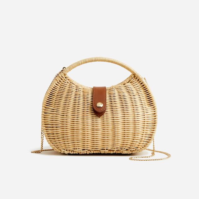 Semicircle rattan clutch Product Image