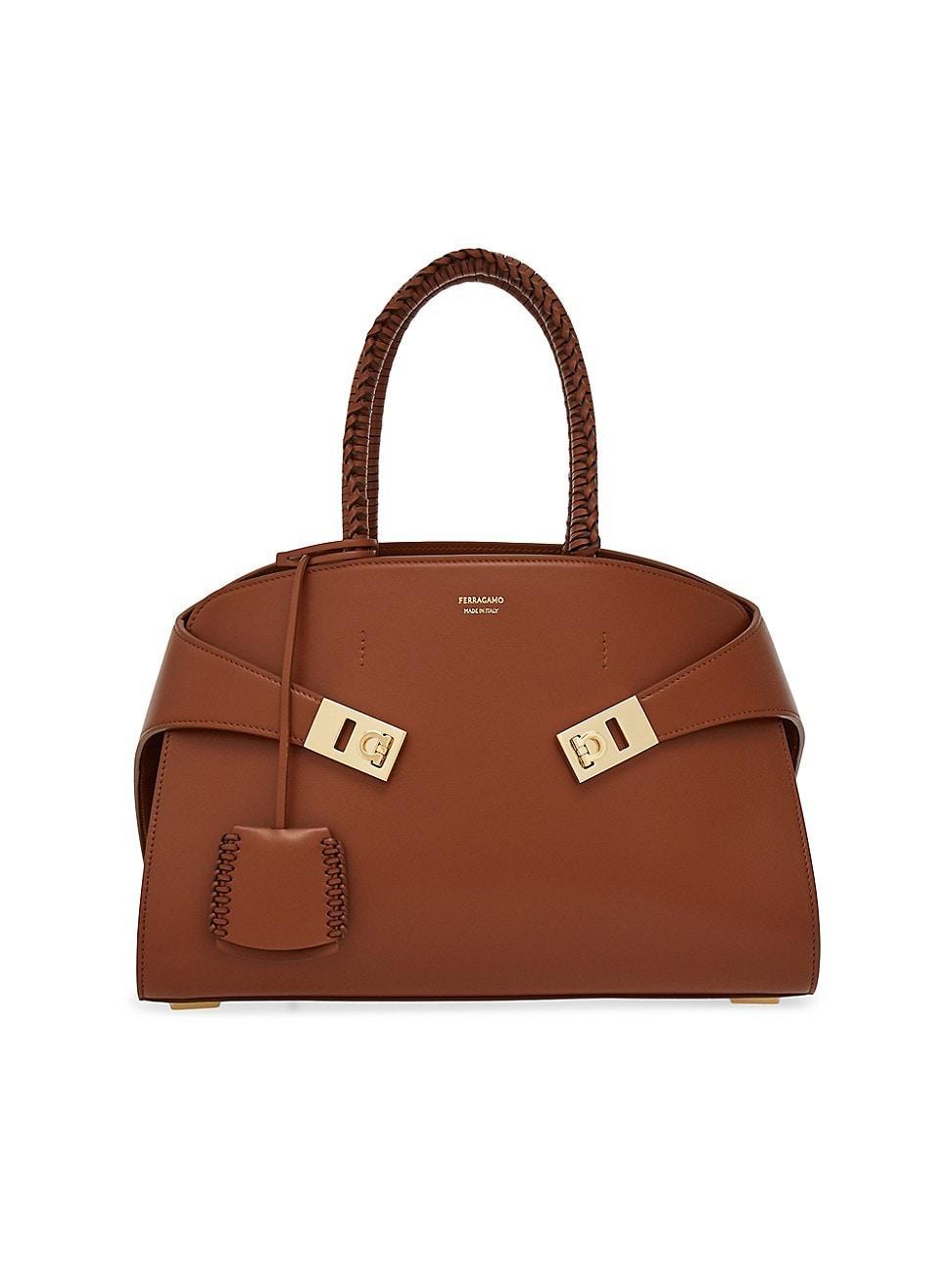 Hug Small Leather Top-Handle Bag Product Image