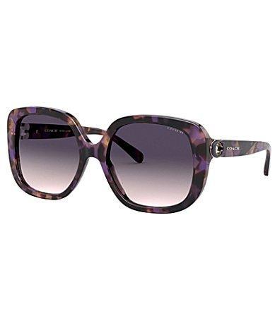 COACH Womens 0HC8292 56mm Gradient Square Sunglasses Product Image