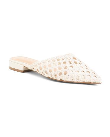 Behold Woven Mule Flats for Women Product Image