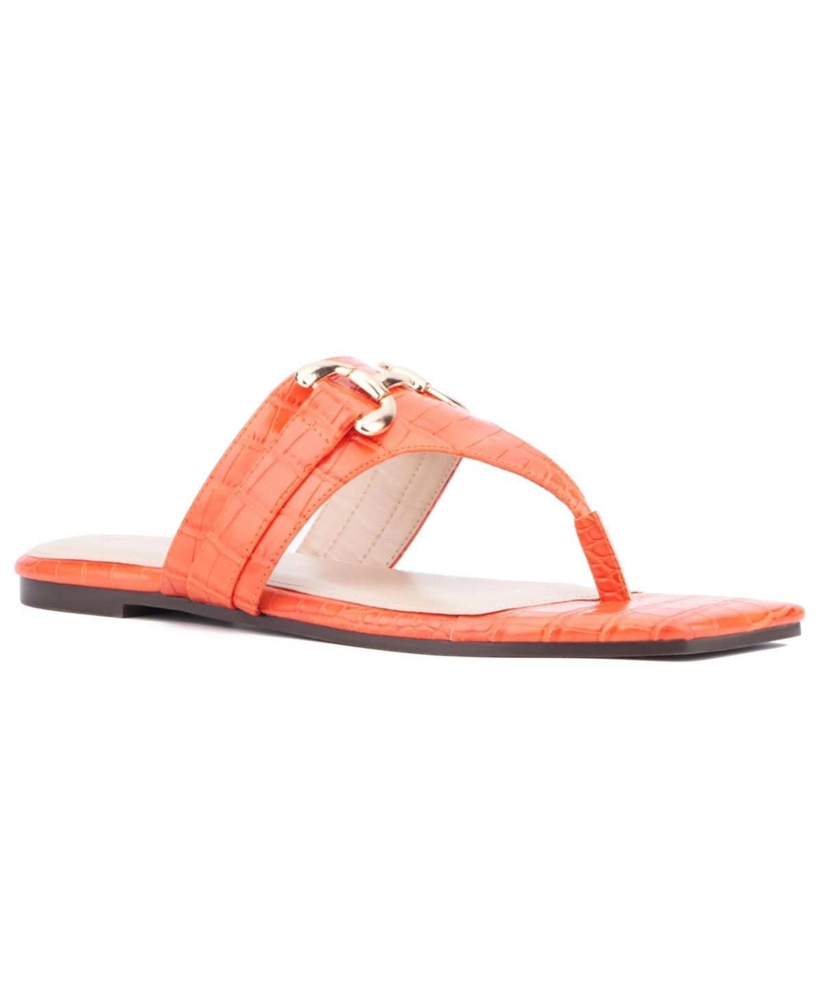 Fashion To Figure Womens Saralyn Flat Sandal - Wide Width Product Image