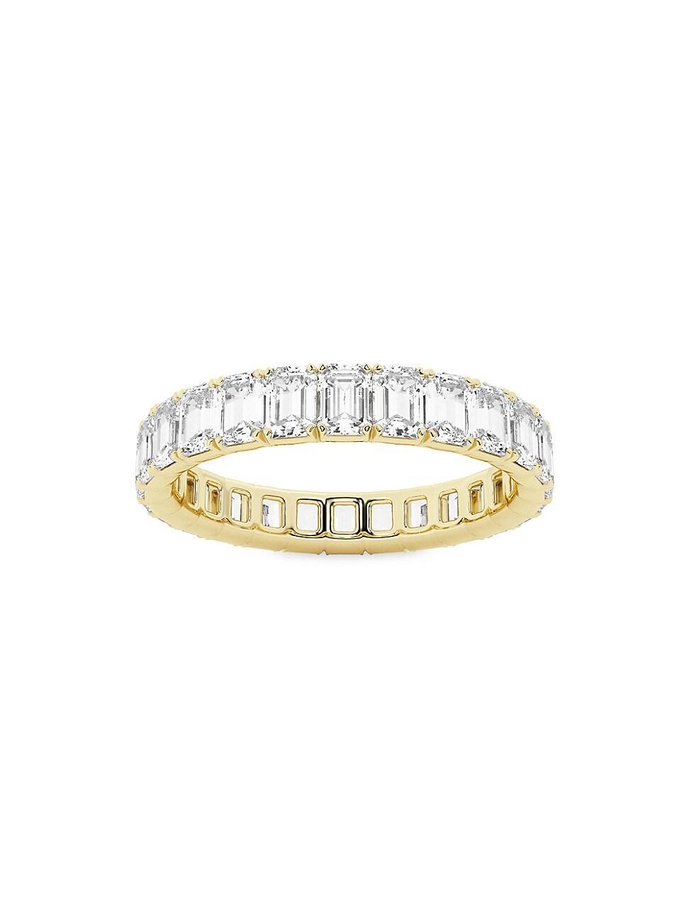 Womens 14K Yellow Gold & Emerald-Cut Lab-Grown Diamond Eternity Band/2.00-5.00 TCW Product Image