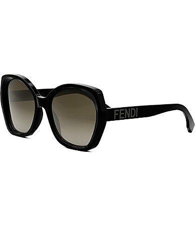 Lettering Butterfly Acetate Sunglasses, Black Product Image