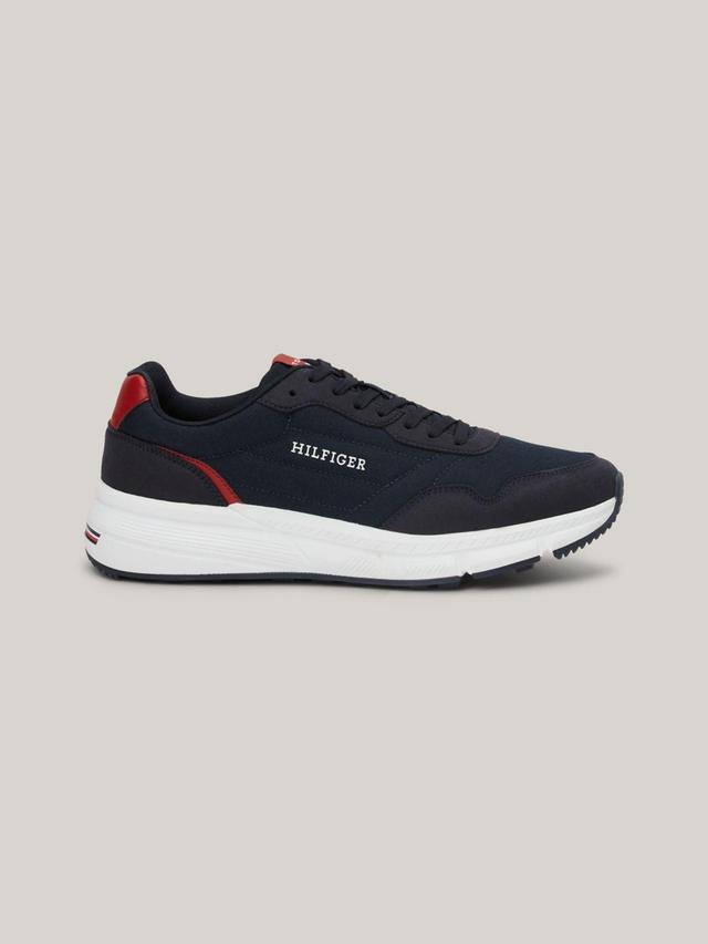 Tommy Hilfiger Men's Hilfiger Mix Panel Sneaker - Blue - US 9 / EU 42 Product Image