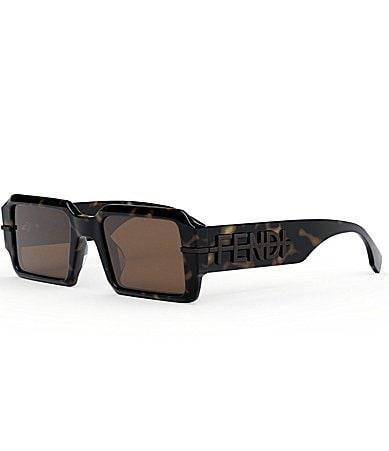 FENDI Womens Fendigraphy 52mm Geometric Rectangular Sunglasses Product Image