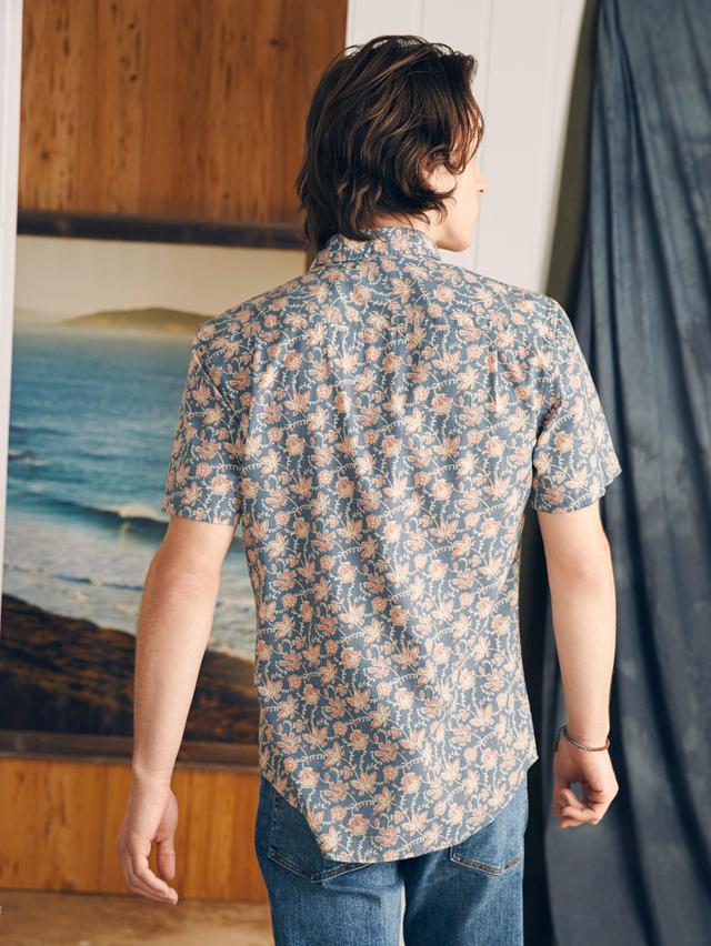 Short-Sleeve Breeze Shirt (Tall) - Faded Floral Batik Product Image