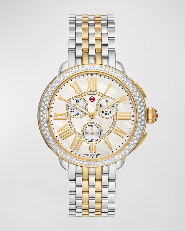 MICHELE Serein Diamond Bracelet Chronograph Watch, 40mm x 38mm Product Image