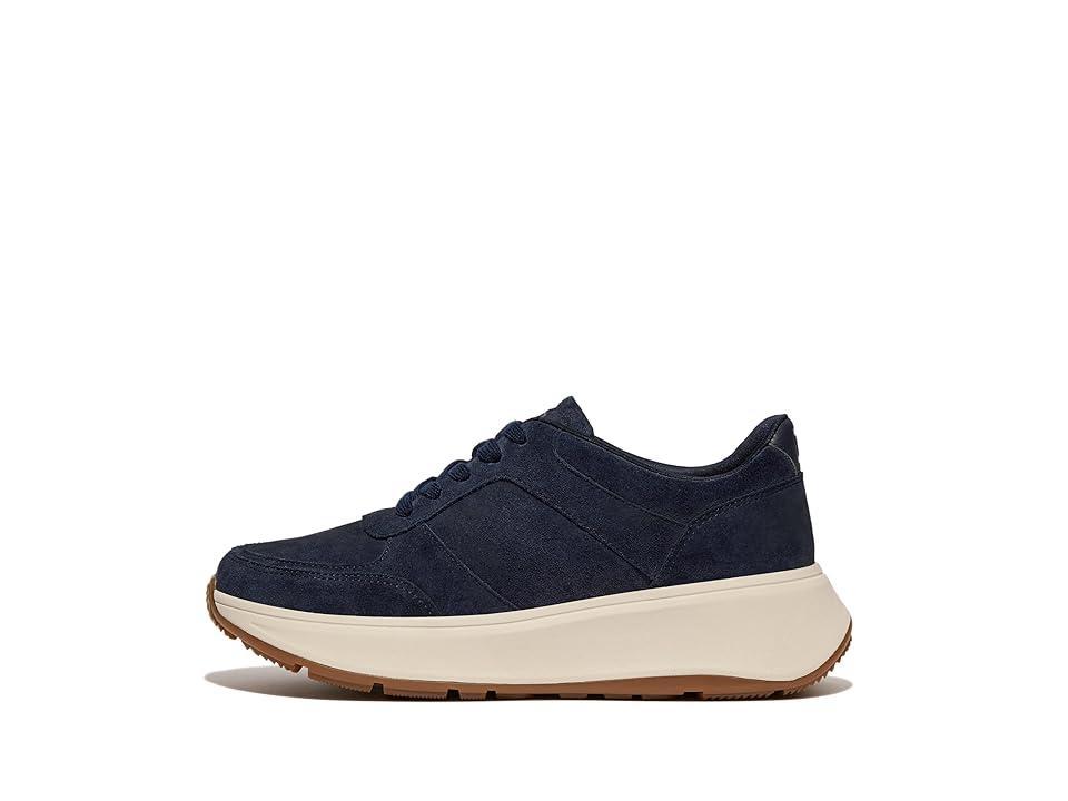 FitFlop F-Mode Suede Flatform Sneakers (Midnight Navy) Women's Flat Shoes Product Image