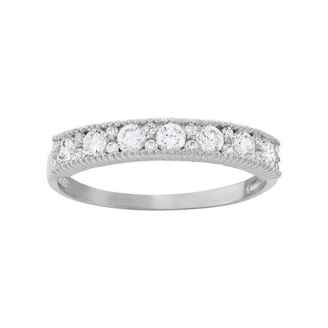 Designs by Gioelli Cubic Zirconia Wedding Ring in 10k White Gold, Womens Product Image