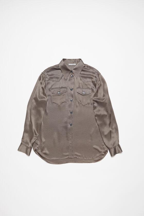 Satin button-up shirt Product Image