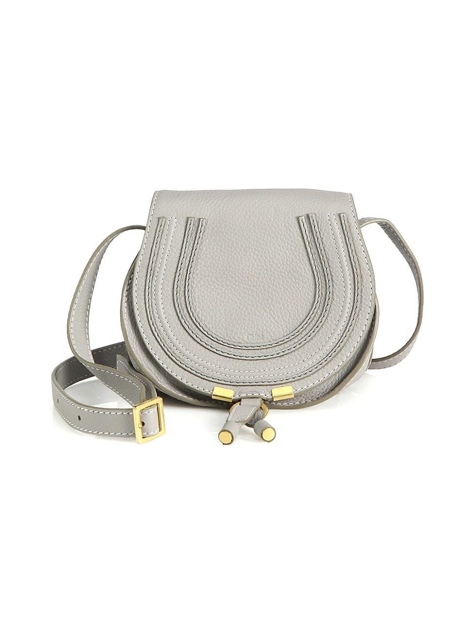 Womens Small Marcie Leather Saddle Bag Product Image