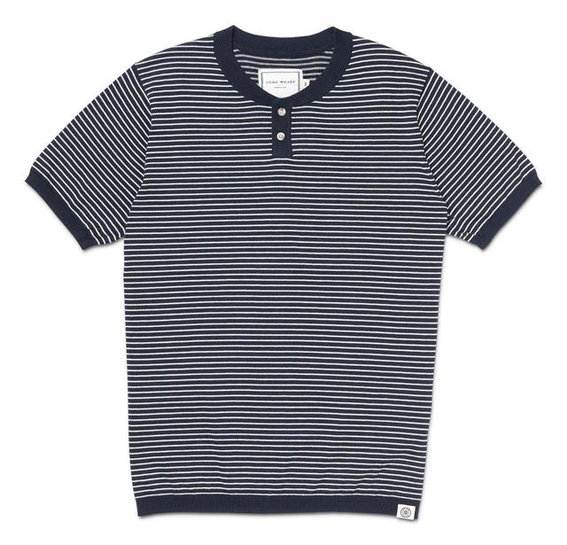 SeaWell™ Striped Knit Henley Tee Male Product Image