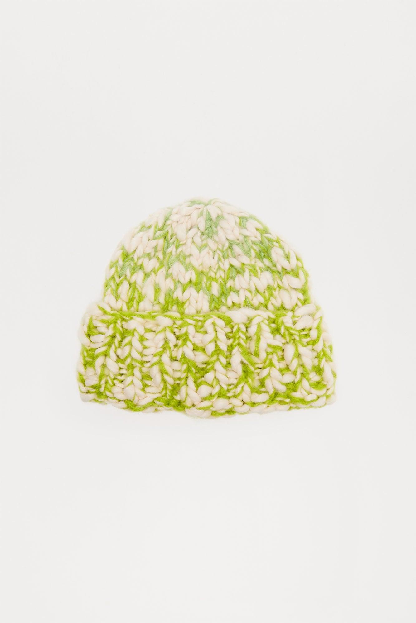 Yummy Knit Beanie - Green/combo Product Image