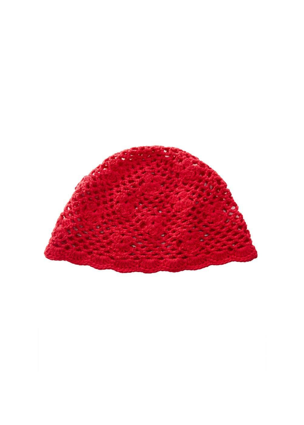 MANGO - Crochet bucket hat - One size - Women Product Image