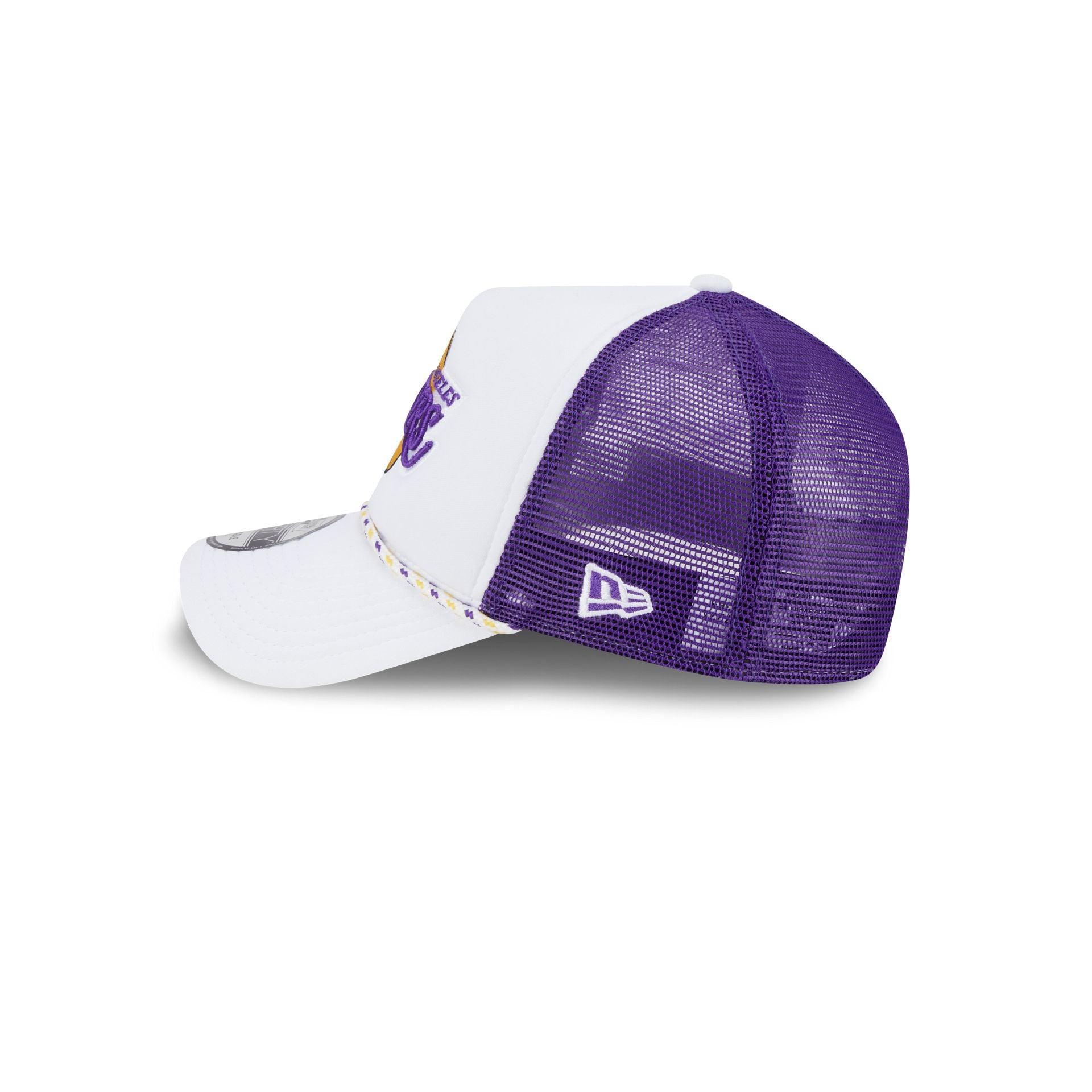 Los Angeles Lakers Court Sport 9FORTY A-Frame Trucker Hat Male Product Image