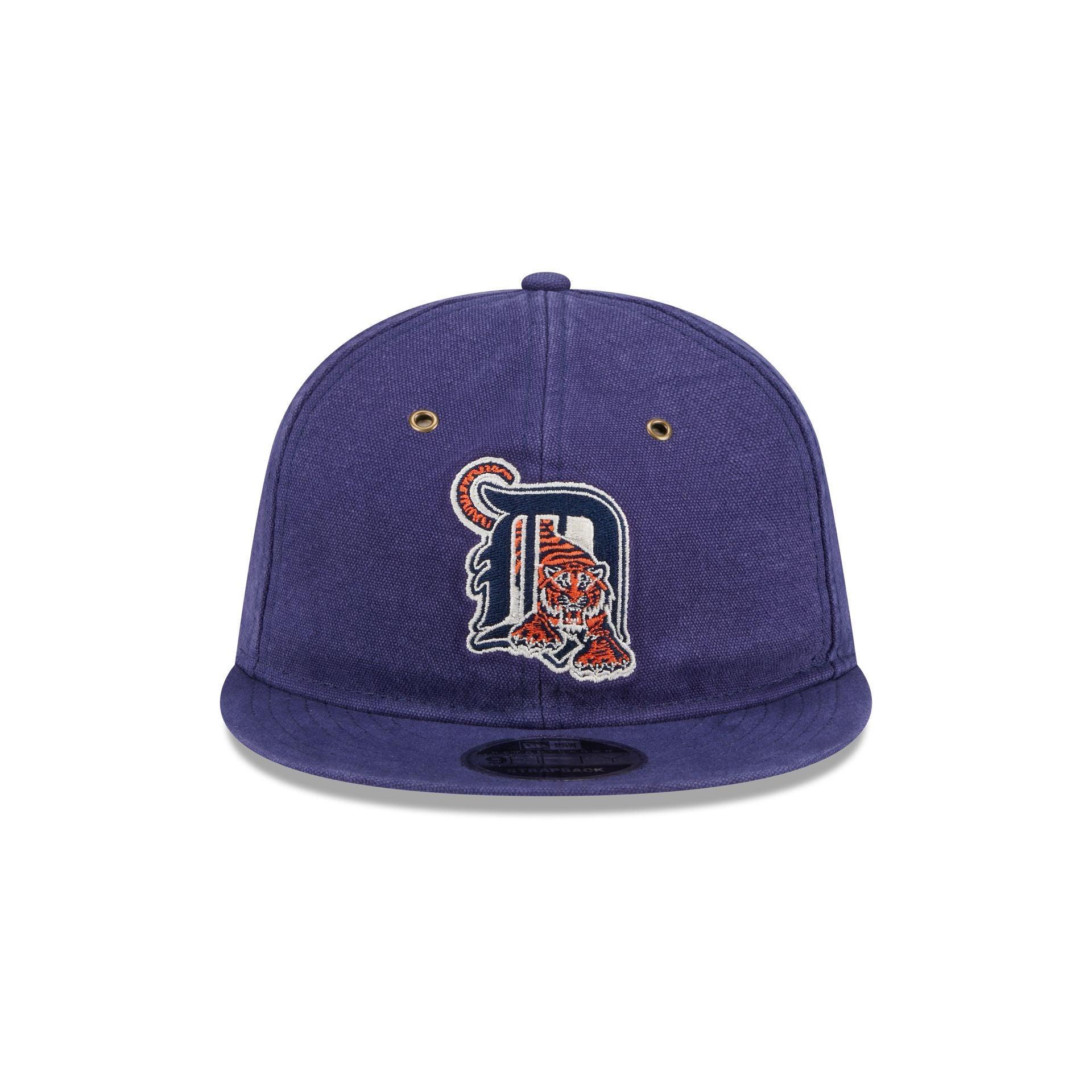 Detroit Tigers Cotton Canvas Retro Crown 9FIFTY Adjustable Hat Male Product Image