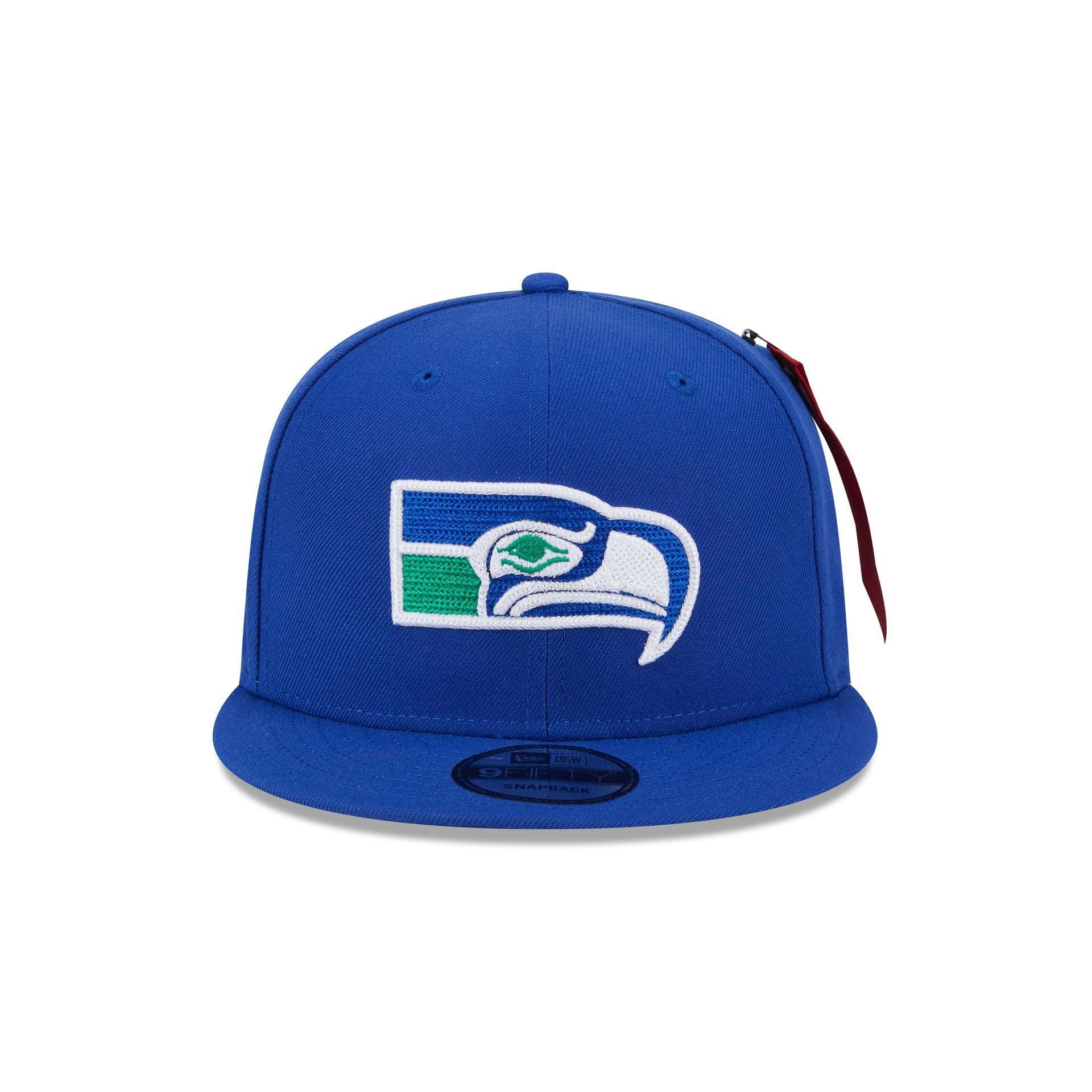 Alpha Industries x Seattle Seahawks Historic Blue 9FIFTY Snapback Hat Male Product Image