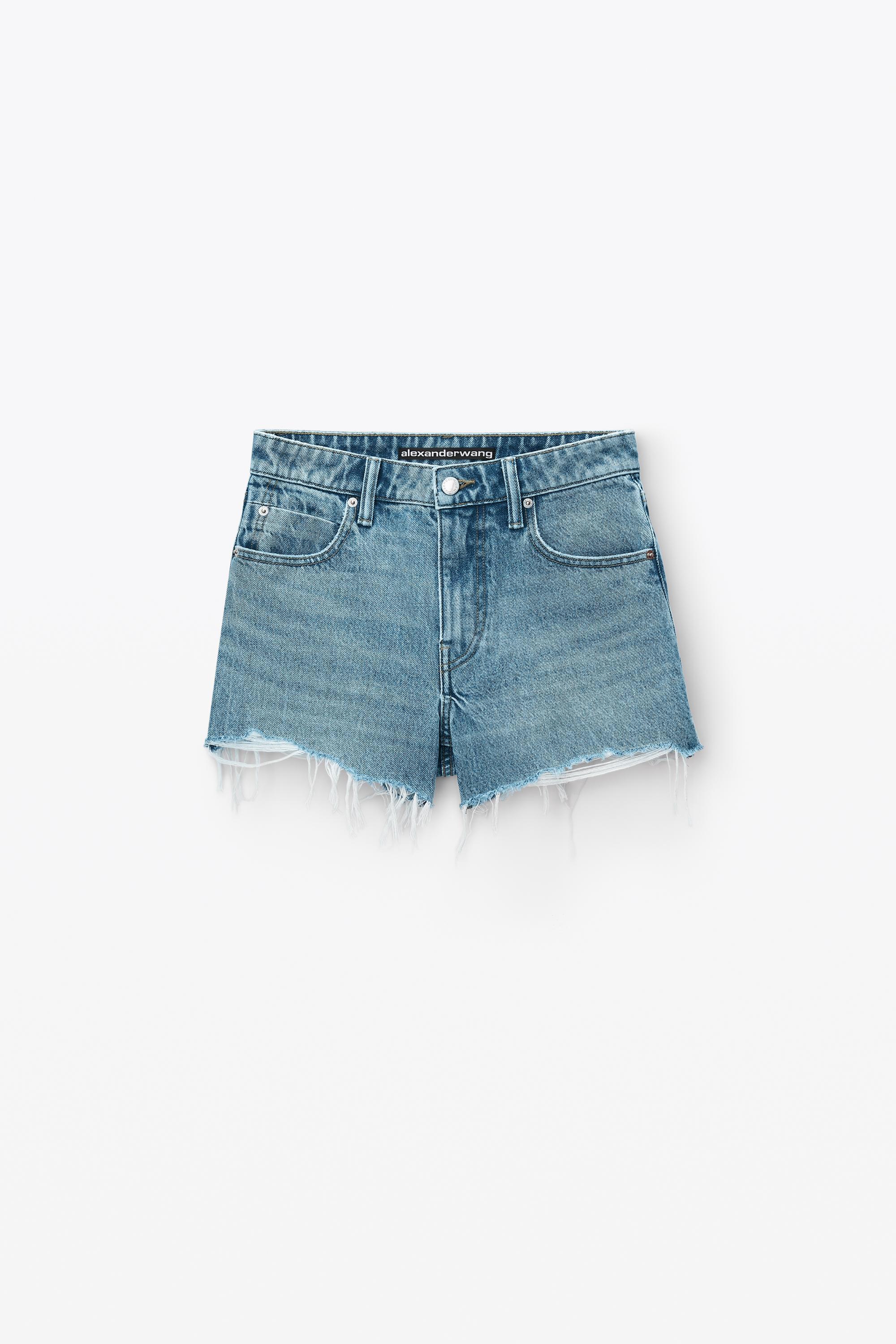 Bite High Rise Denim Short With Logo Pocket Product Image