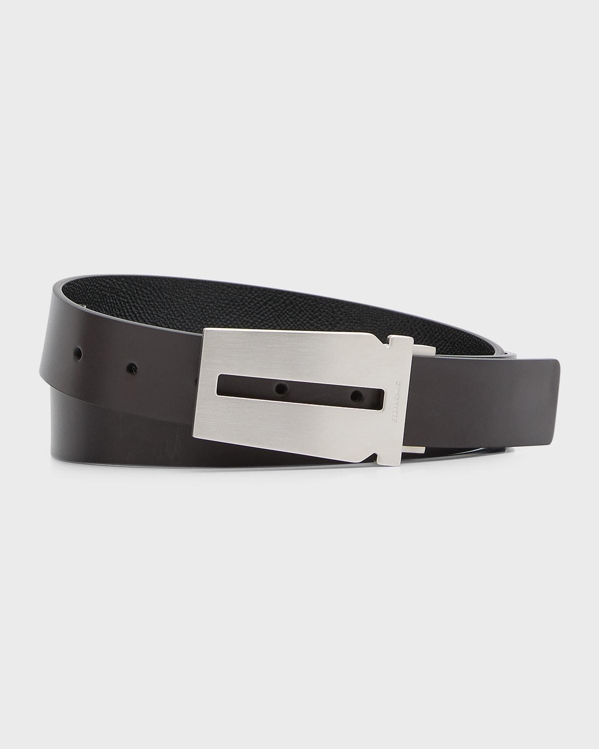 Mens Reversible Adjustable Gancini Belt Product Image