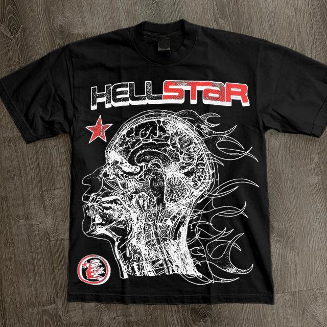 Vintage Hellstar Human Development Graphic Cotton T-Shirt Product Image