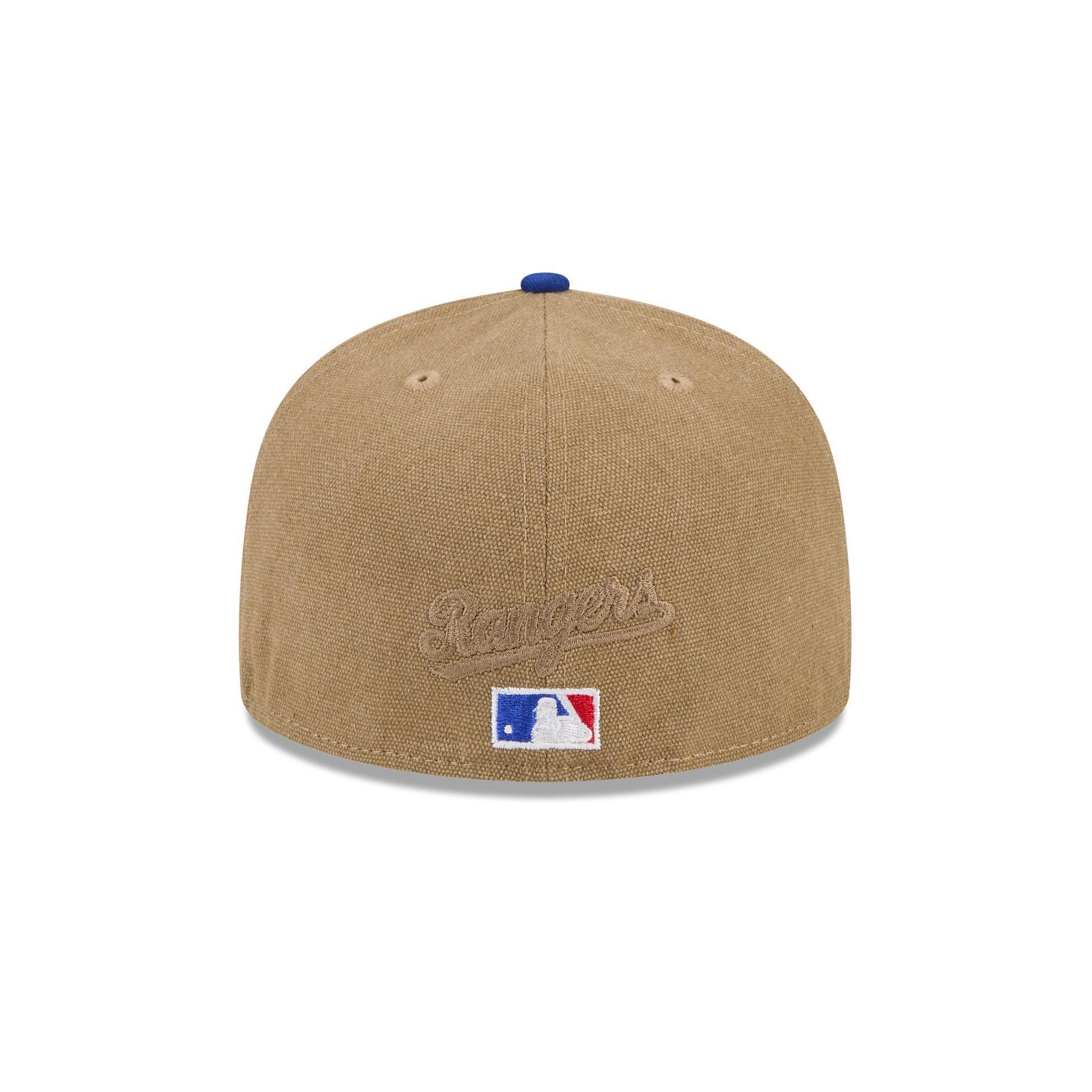 Texas Rangers Canvas Crown 59FIFTY Fitted Hat Male Product Image