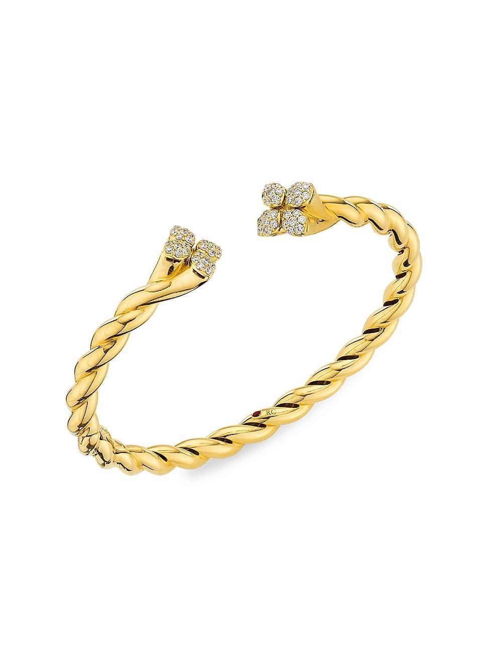 Womens Love In Verona 18K Yellow Gold & 0.63 TCW Diamond Bracelet Product Image