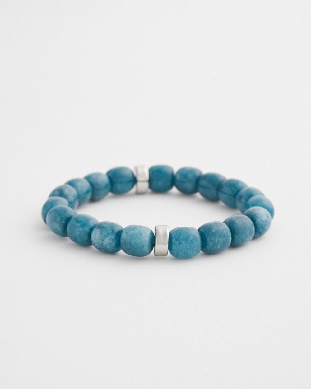 Blue Agate Beaded Stretch Bracelet   Chico's - Scandi Blue - Women Product Image