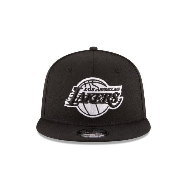 Los Angeles Lakers Basic Black 9FIFTY Snapback Hat Male Product Image