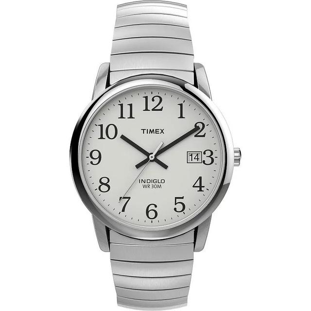 Timex Mens Easy Reader Expansion Band Watch - T2H451JT Silver Product Image