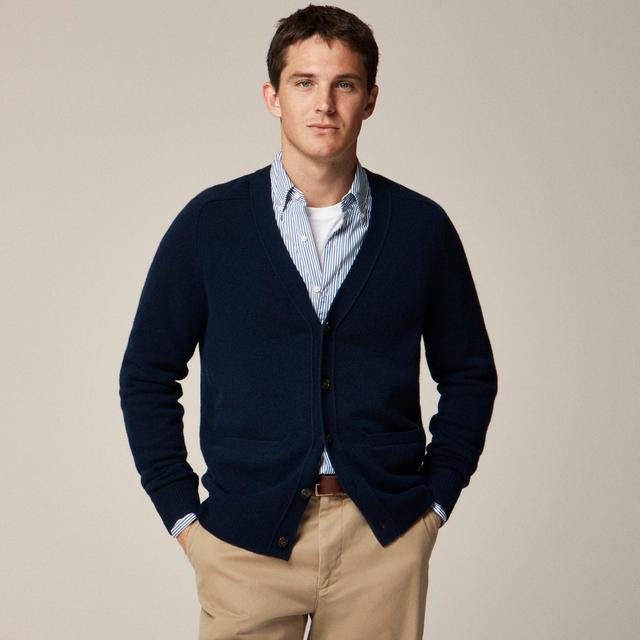 Midweight cashmere cardigan sweater Product Image