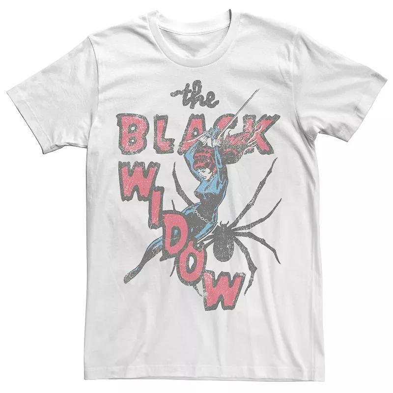 Mens Marvel Thrifted Black Widow Tee Product Image