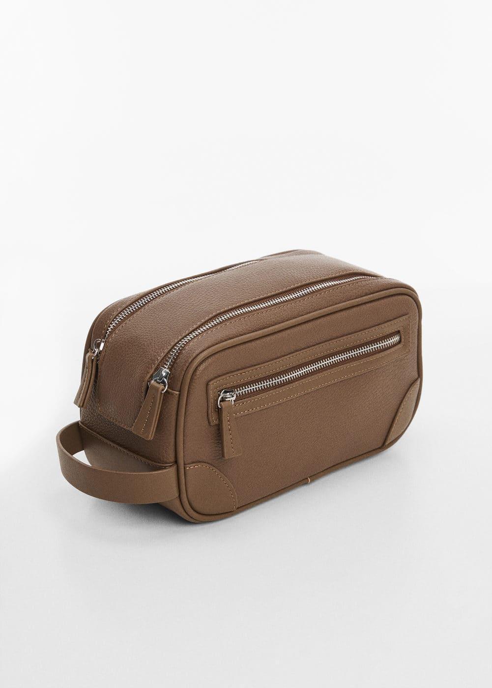 Mango Mens Zipped Pebbled Cosmetic Bag Product Image