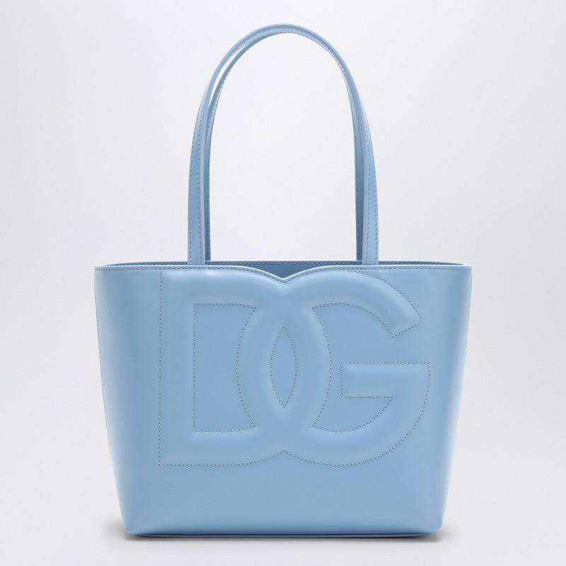 Dg Logo Light Blue Small Tote Bag Product Image