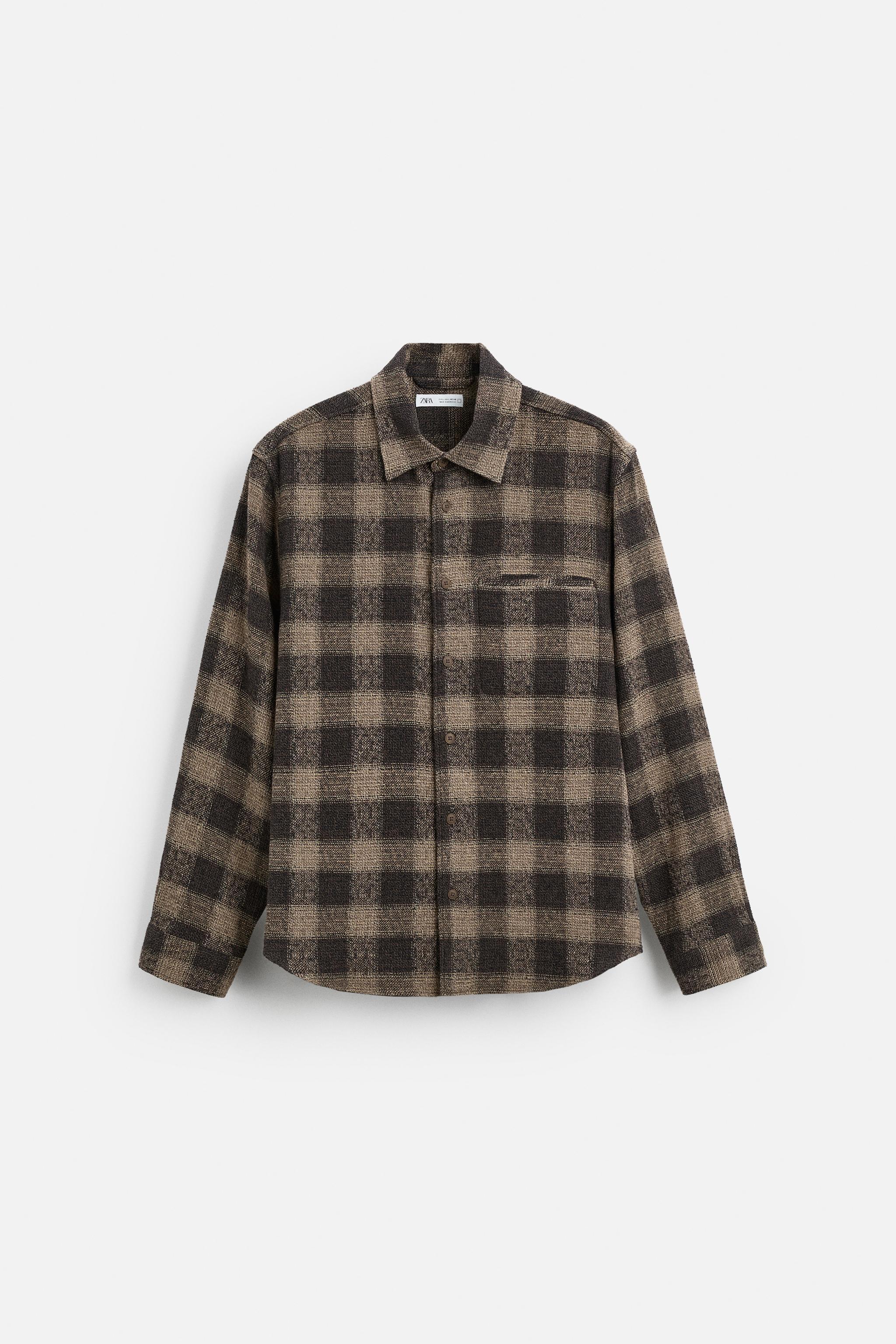 TEXTURED CHECKERED SHIRT Product Image