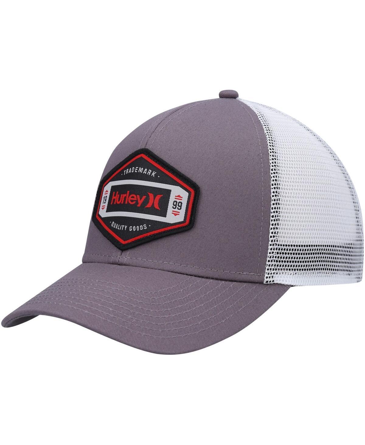 Mens Hurley Graphite Brighton Snapback Trucker Hat Product Image