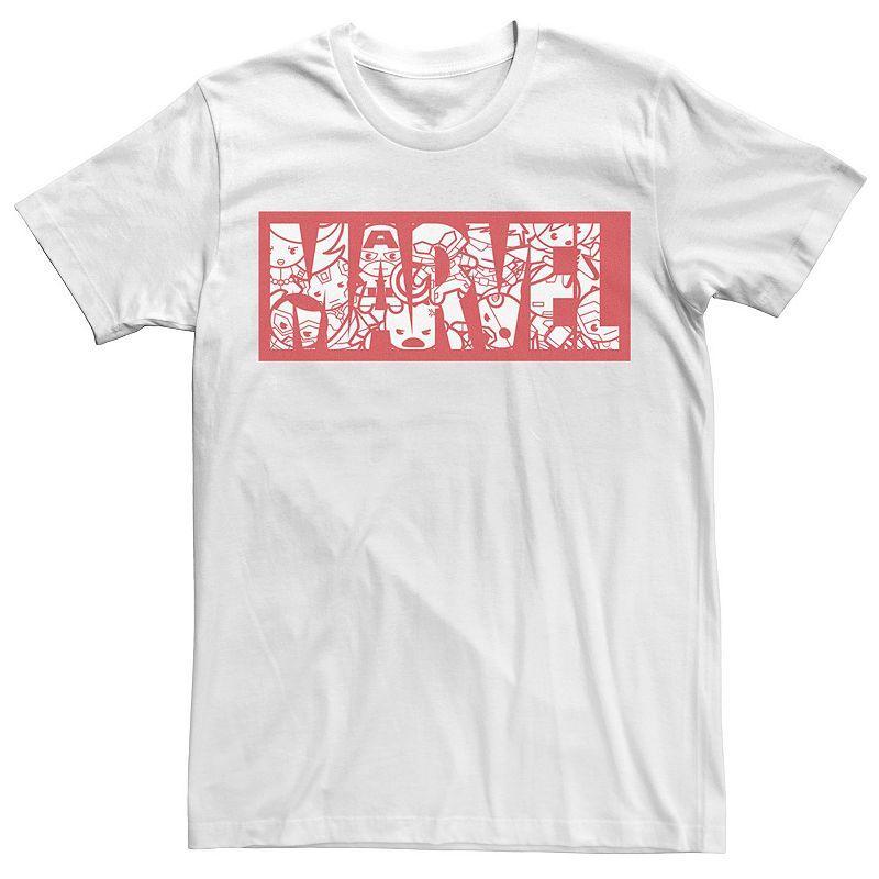 Mens Marvel Kawaii Superheroes Logo Tee Product Image