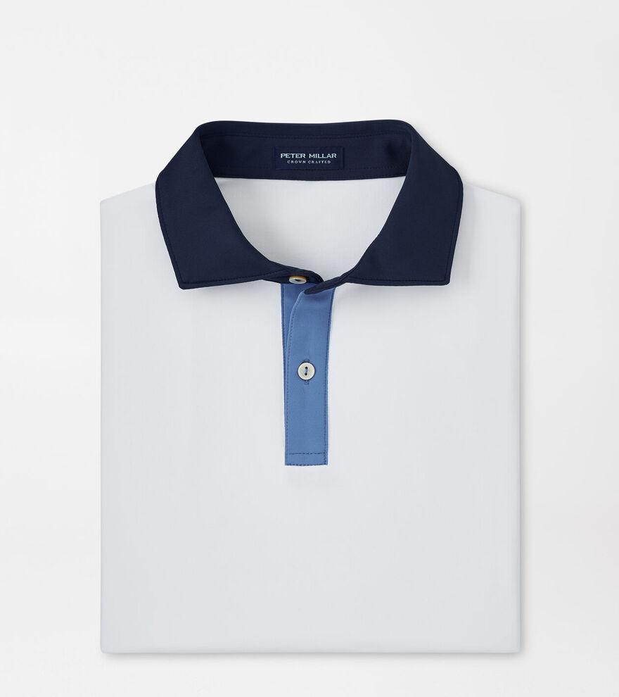 Peter Millar Mens Cadence Performance Jersey Polo | Color: White | Size: XL Product Image