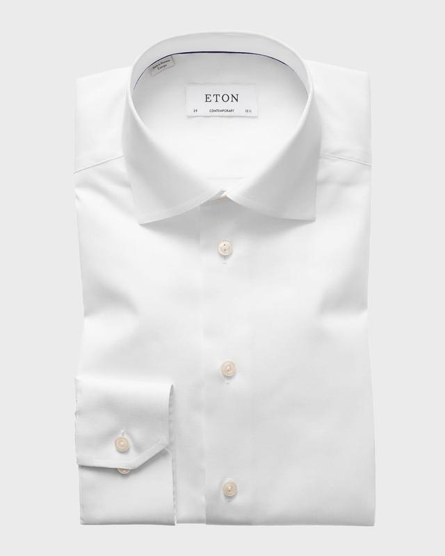 Mens Contemporary-Fit Twill Dress Shirt Product Image