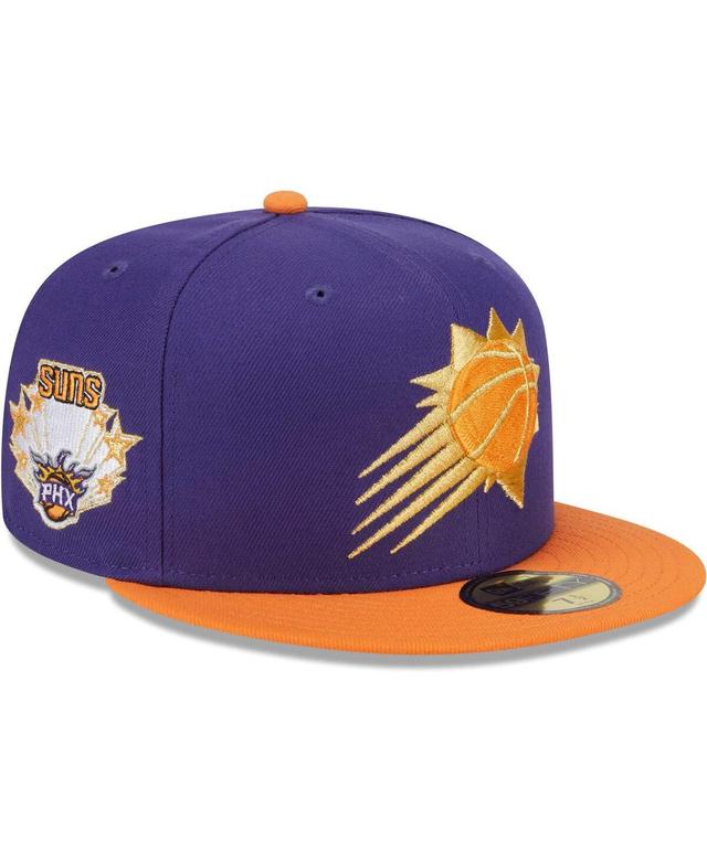 Mens New Era /Orange Phoenix Suns Gameday Gold Pop Stars 59FIFTY Fitted Hat Product Image