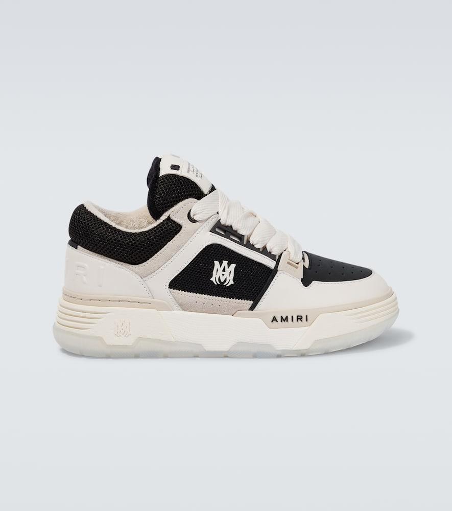 AMIRI Ma-1 Leather And Mesh Sneakers In White,black Product Image