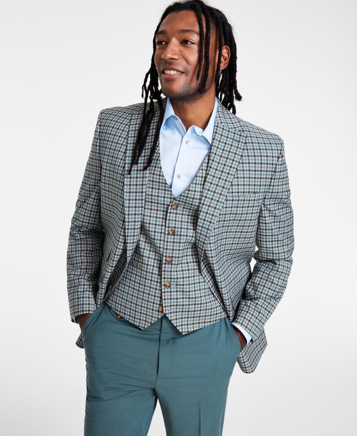 Men's Classic-Fit Plaid Suit Jacket Product Image