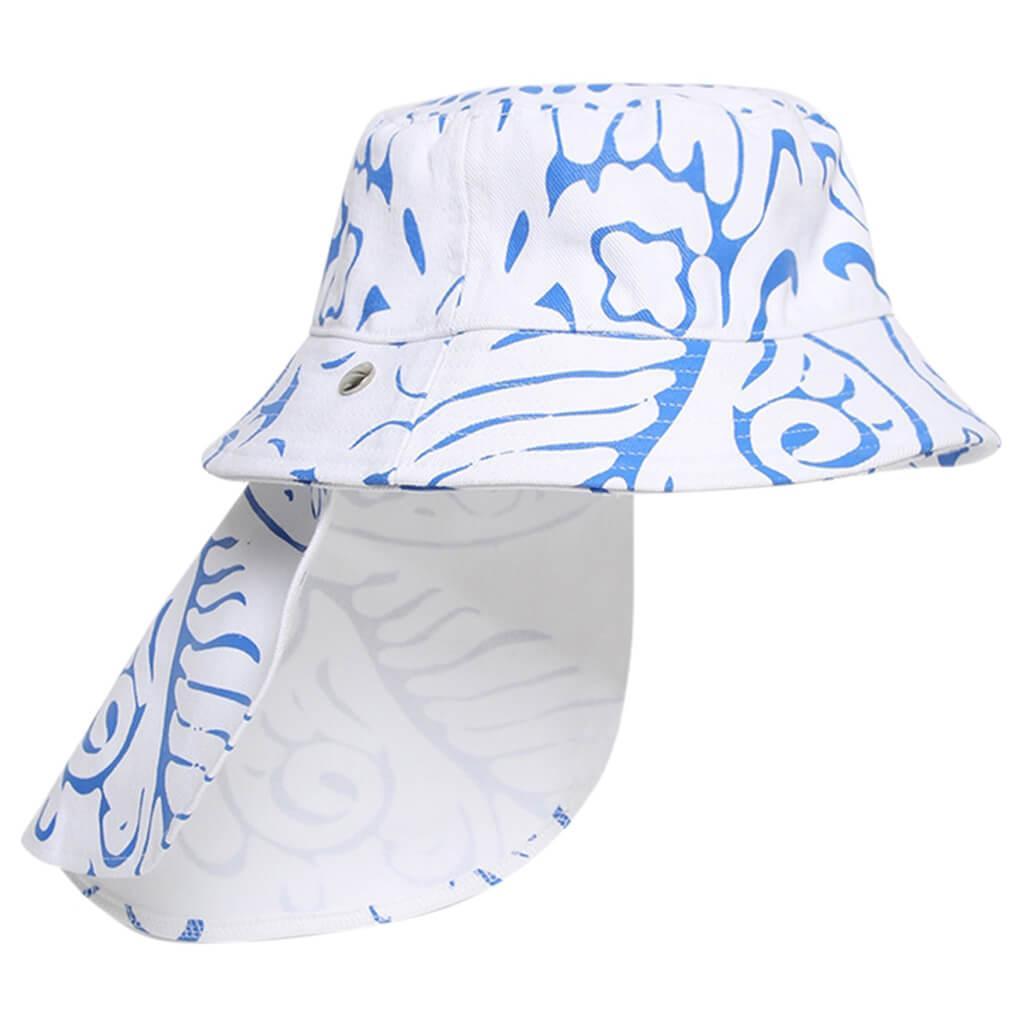 Plate Hat - White/Blue Male Product Image