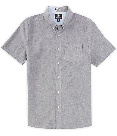 Volcom Everett Oxford Short Sleeve 1) Men's Clothing Product Image