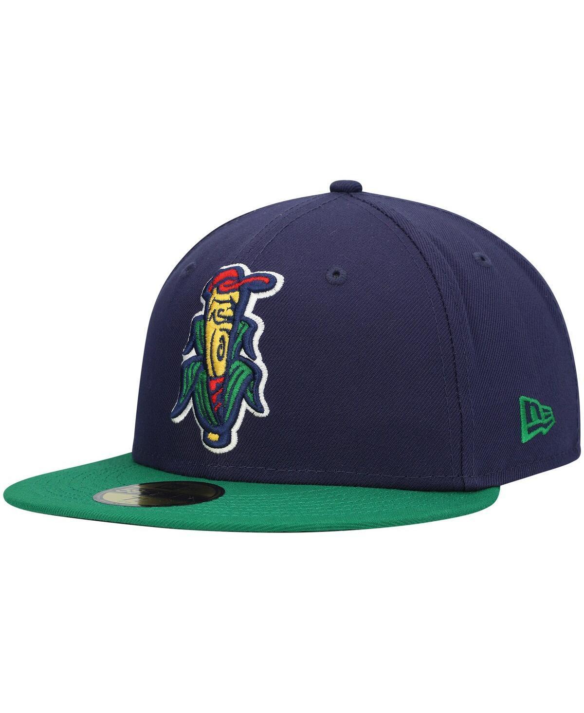 Mens New Era Navy Cedar Rapids Kernels Authentic Collection Team Alternate 59FIFTY Fitted Hat Product Image