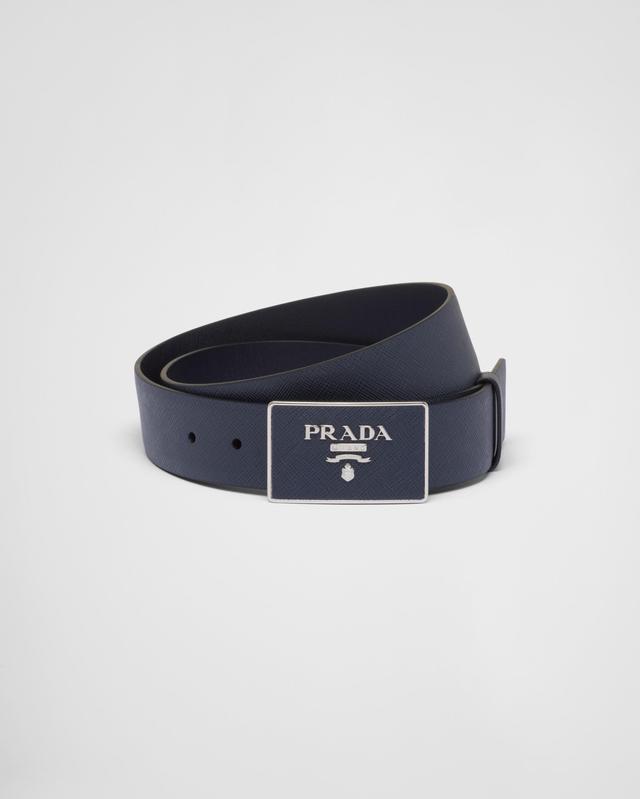 Saffiano leather belt Product Image