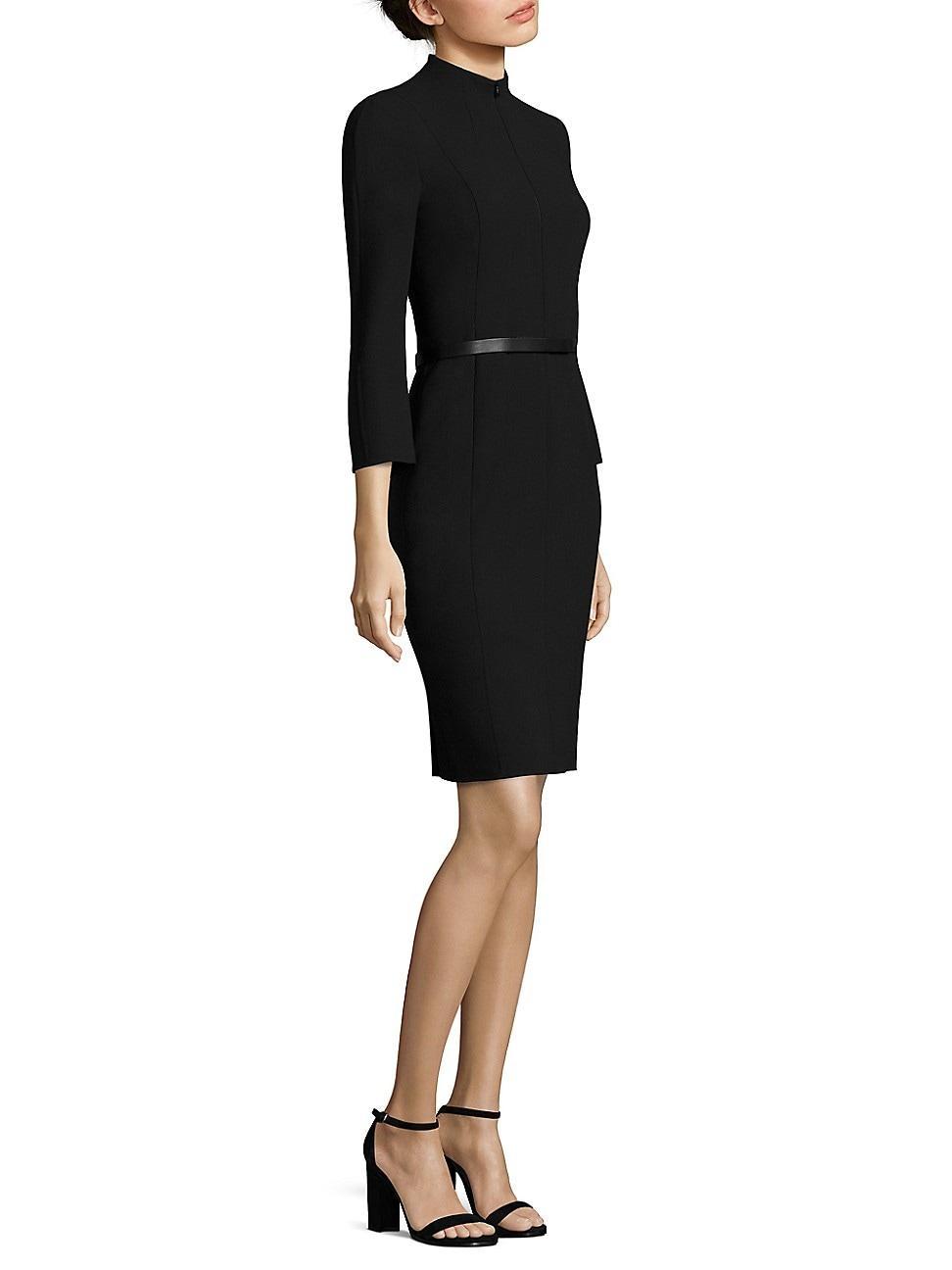 Womens Belted Sheath Dress Product Image