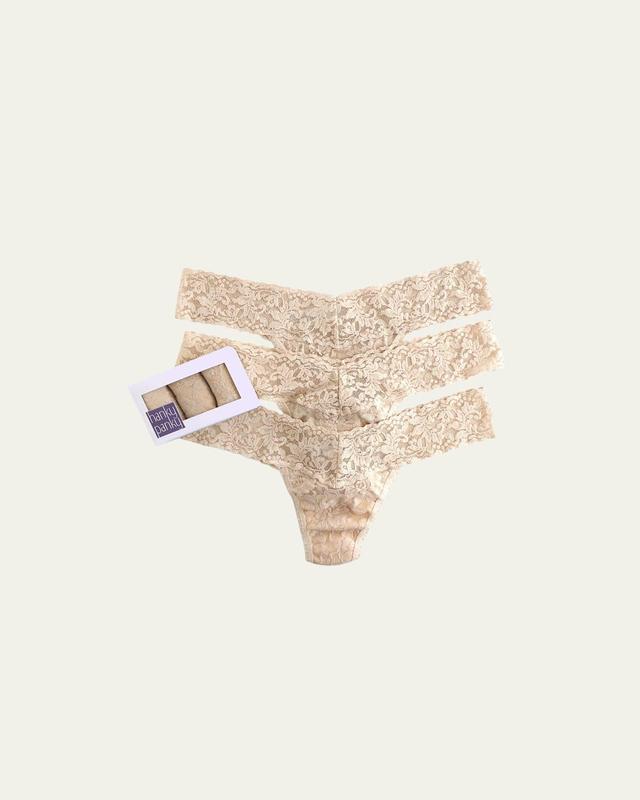 Hanky Panky Low-Rise Thongs, Set of 3 Product Image